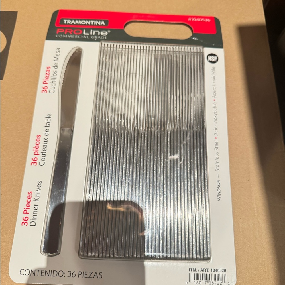 Tramontina ProLine Stainless Steel Dinner Knives Set